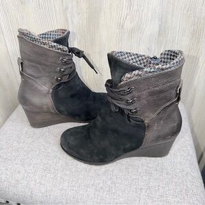 Cobb Hill Lucinda Lace Up Wedge Ankle Boots